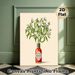 Creative Tabasco Pepper Plant Painting Poster, Vibrant Whimsical Illustration Poster, Unique Food-Themed Decor Ideal For Kitchen & Dining Area_maomaolike.com