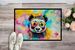 Hippie Animal Panda Doormat Front Door Mat Indoor Outdoor Rugs For Entryway, Non Slip Washable Low Pile, 24H X 36W_maomaolike.com