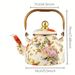 Enamel Kettle 40.58 oz - Multipurpose teapot and kettle with strainer, perfect for gift giving and festive occasions_maomaolike.com