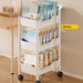 Trolley Kitchen Floor Bedroom Multi-layer Baby Supplies Mobile Backpack Rack Snack Storage Organizer_maomaolike.com