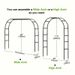 Garden Plant Climbing Flower Racks, Plant Climbing Brackets, Metal Decorative Arches For Wedding And Birthday Venues_maomaolike.com