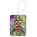 Yorkshire Terrier King Of Mardi Gras Porcelain Ornament Christmas Tree Hanging Decorations For Home Christmas Holiday, Rectangle, Gift, Multicolor_maomaolike.com