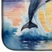 Dolphin Leaping At Sunrise Dish Drying Mat Absorbent Dish Drying Mat Pad For Kitchen Counter Dish Drainer Mat For Countertop, 14 X 21", Multicolor_maomaolike.com
