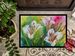 Utah Sego Lilies In Watercolor Doormat Front Door Mat Indoor Outdoor Rugs For Entryway, Non Slip Washable Low Pile, 24H X 36W_maomaolike.com