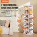 VEVOR 7 Tiers Rotating Shoe Rack Tower, 360°Spinning Shoe Display, Revolving Shoe Rack Storage Round Carousel, Lazy Susan Shoe Rack Organizer, Ideal For Bedroom, Living Room, Entryway, White_maomaolike.com