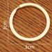 3.0 Keychain Round Pendant Key Connector Jewelry Versatile Accessory Hanging Metal Buckle Ring Accessories_maomaolike.com