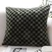 SOGA 2X 45cm Urban Light Luxury Pillow Dark Night Green Checkered Square Throw Pillow_maomaolike.com