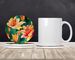 Lilies In Watercolor Large Sandstone Coasters Pack Of 4 Absorbent Round Coasters Decor Gifts For Men Or Women, 4 In, Multicolor_maomaolike.com