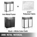 VEVOR DJ Facade Table 20x40x45 Inches, DJ Booth Flat Table Top 20x40 Inch, Adjustable DJ Event Facade With White & Black Scrim, Folding DJ Booth Metal Frame, Foldable Cover Screen_maomaolike.com