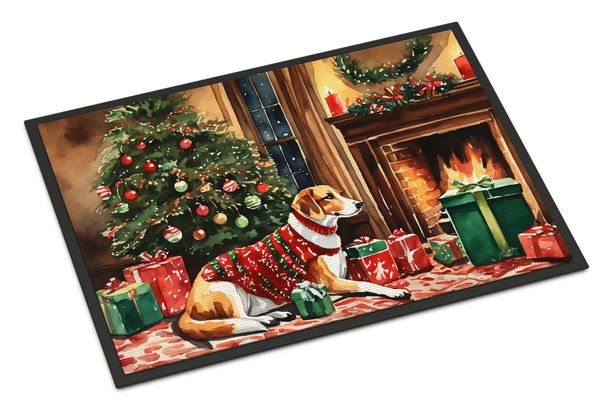 American Foxhound Cozy Christmas Doormat Front Door Mat Indoor Outdoor Rugs For Entryway, Non Slip Washable Low Pile, 24H X 36W_maomaolike.com