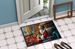 Yorkshire Terrier Yorkie And Santa Claus Doormat Front Door Mat Indoor Outdoor Rugs For Entryway, Non Slip Washable Low Pile, 24H X 36W_maomaolike.com