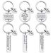 Cross-border English letter metal pendant DIY hand-engraved keychain creative school bag car key pendant_maomaolike.com
