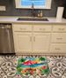 Hawaii Hawaiian Hibiscus In Watercolor Memory Foam Kitchen Mat Machine Washable Anti-Fatigue Mat Cushion Comfort Bath Mat Or Kitchen Rug_maomaolike.com