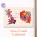 UK & Partner Country Heart-connected Painting Poster, Vibrant Watercolor Splatter Map Poster, Warm Bond-themed Decor Ideal For Living Room, Bedroom Or_maomaolike.com