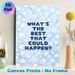Inspirational Quote Painting Poster, Soft Watercolor Light Blue With Delicate White Florals Poster, Uplifting Positive Message Ideal For Bedroom_maomaolike.com