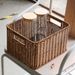 Pulan Nordic Cabinet Woven Box Simple Living Room Organizer Rattan Snack Basket Storage Bin_maomaolike.com