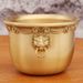 Brass Lion Head Treasure Bowl With "Fu" Character Mini Rice Jar Copperware Cup Desktop Decoration Metal Craft Ornament_maomaolike.com