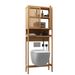 Toilet Storage Rack, Independent Bathroom, Laundry Room, Space Saving, Natural Color_maomaolike.com