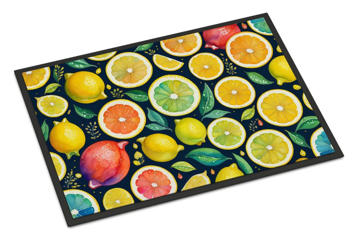 Colorful Lemons Doormat Front Door Mat Indoor Outdoor Rugs For Entryway, Non Slip Washable Low Pile, 24H X 36W_maomaolike.com