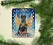 Terrier My Angel Porcelain Ornament Christmas Tree Hanging Decorations For Home Christmas Holiday, Rectangle, Gift, Multicolor_maomaolike.com