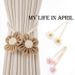 Twisty Fun Handmade Creative Cotton Linen Internet Celebrity New Flower Sheer Super Fairy Curtain Tiebacks_maomaolike.com