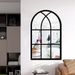 3D Faux Window Arch Wooden Acrylic Mirror Wall Sticker, Self-adhesive Background Wall Decoration Mirror_maomaolike.com