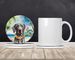 Weimaraner Luau Large Sandstone Coasters Pack Of 4 Absorbent Round Coasters Decor Gifts For Men Or Women, 4 In, Multicolor_maomaolike.com
