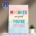 Inspirational Quote Painting Poster, Soft Watercolor Style Pastel-toned Motivational Text Poster, Uplifting Encouraging Message Ideal For Office_maomaolike.com