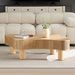 42.52 Inch Modern Wooden Handcraft Drum Coffee Table Irregular Shaped Coffee Table For Living Room,Small Coffee Table With Sturdy Pedestal_maomaolike.com