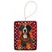 Entlebucher Mountain Dog Holiday Christmas Porcelain Ornament Christmas Tree Hanging Decorations For Home Christmas Holiday, Rectangle, Gift, Multicolor_maomaolike.com