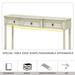 Console Table Sofa Table With Drawers For Entryway With Projecting Drawers And Long Shelf_maomaolike.com