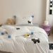 Wholesale INS Girl Heart Cartoon Polka Dot Black Cat Towel Embroidered Washed Four-Piece All 4-Piece Set Pure Cotton Bedding_maomaolike.com