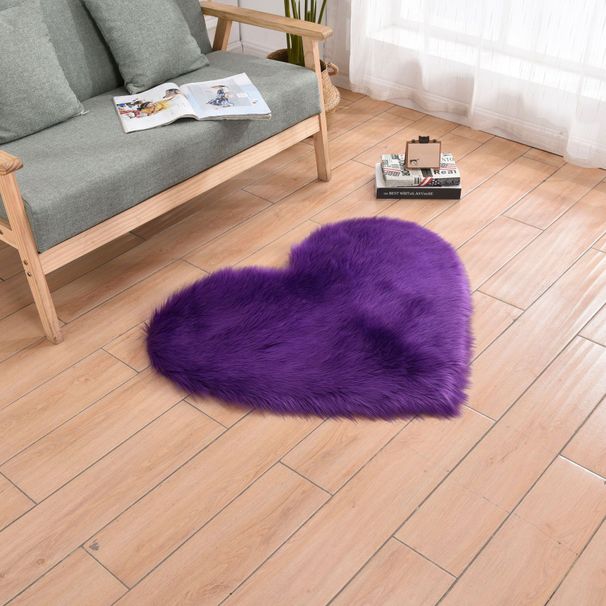 Heart Rug, Gift For Mother's Day, Heart Shaped Rug, Fluffy Rugs, Shag Mats For Bedroom Living Room, Love Coquette Room Decor_maomaolike.com