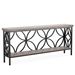2-Tier Console Table, Industrial Sofa Table Behind Couch_maomaolike.com