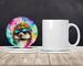 Hippie Animal Hedgehog Large Sandstone Coasters Pack Of 4 Absorbent Round Coasters Decor Gifts For Men Or Women, 4 In, Multicolor_maomaolike.com
