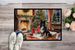 Keeshond Cozy Christmas Doormat Front Door Mat Indoor Outdoor Rugs For Entryway, Non Slip Washable Low Pile, 24H X 36W_maomaolike.com