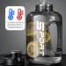 1.2L/1.7L Capacity Ton Bucket Large Belly Fitness Sports Water Bottle Portable Plastic Space Cup_maomaolike.com