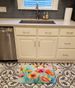 Gerbera Daisies In Watercolor Memory Foam Kitchen Mat Machine Washable Anti-Fatigue Mat Cushion Comfort Bath Mat Or Kitchen Rug_maomaolike.com