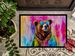 Hippie Animal Grizzly Bear Doormat Front Door Mat Indoor Outdoor Rugs For Entryway, Non Slip Washable Low Pile, 24H X 36W_maomaolike.com