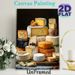 Cheese Assortment Painting Poster, Realistic Rich-toned Cheese Still Life Poster, Appealing Food-themed Decor Ideal For Kitchen And Dining Area_maomaolike.com