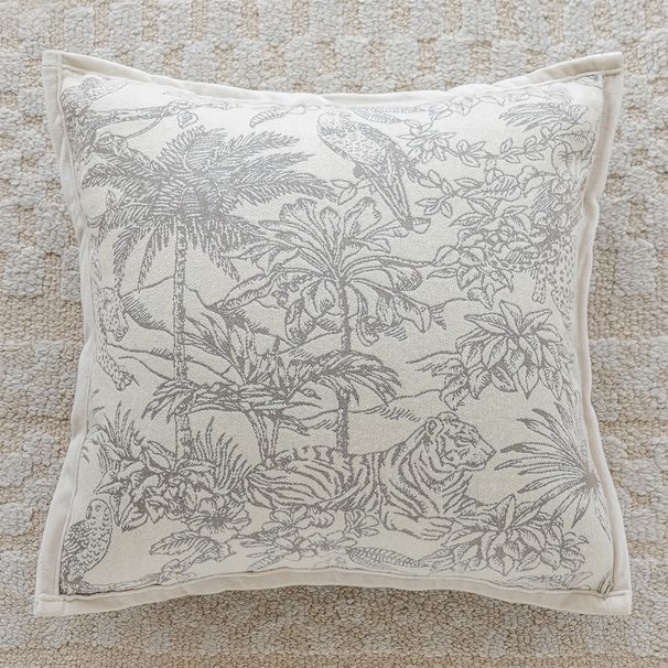 Plush Sofa Pillow Cover Light Luxury Chenille Jacquard Living Room Pillow Cover Bedside Cushion Bed Back Pillow_maomaolike.com