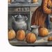 American Eskimo Fall Kitchen Pumpkins Memory Foam Kitchen Mat Machine Washable Anti-Fatigue Mat Cushion Comfort Bath Mat Or Kitchen Rug_maomaolike.com