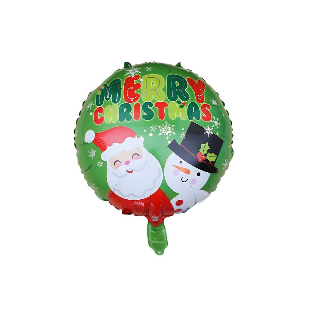 Christmas Decor Balloon - 18 Inch Foil Santa Snowman_maomaolike.com