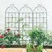4 Pack Metal Garden Trellis 71" X 19.7" Rustproof Trellis For Climbing Plants Outdoor Flower Support Black_maomaolike.com