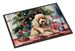 Poodle Cozy Christmas Doormat Front Door Mat Indoor Outdoor Rugs For Entryway, Non Slip Washable Low Pile, 24H X 36W_maomaolike.com