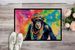Hippie Animal Chimpanzee Doormat Front Door Mat Indoor Outdoor Rugs For Entryway, Non Slip Washable Low Pile, 24H X 36W_maomaolike.com