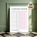 Allowance Tracker Painting Poster, Soft Pink-gray Minimalist Grid Poster, Practical Tool For Tracking Chores And Earned Allowance, Ideal For Home_maomaolike.com