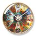 Yipula 7141 American Style Silent Home Creative Personality Living Room Sweep Second Wall Quartz Clock_maomaolike.com