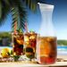 50 Oz Large With Flip Cap, Square Base Juice Container, Clear Plastic Water Bottle, Beverage Milk Bottle_maomaolike.com