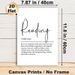 Reading Definition Painting Poster, Minimalist Elegant Typographic Poster, Inspirational Literary-themed Decor Ideal For Library, Study Room And_maomaolike.com